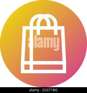 Shopping Bag Vector Icon Design Illustration Stock Vector