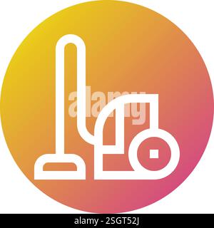 Vacuum Cleaner Vector Icon Design Illustration Stock Vector