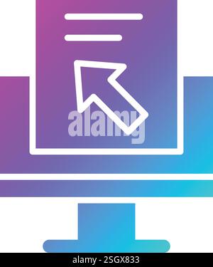 Pay Per Click Vector Icon Design Illustration Stock Vector