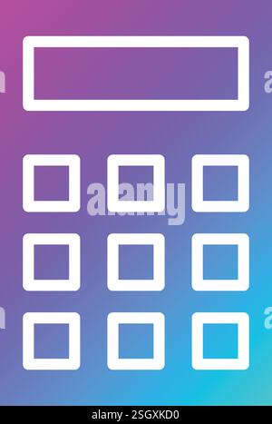 Calculator Vector Icon Design Illustration Stock Vector
