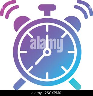 Alarm Clock Vector Icon Design Illustration Stock Vector