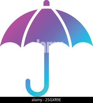 Umbrella Vector Icon Design Illustration Stock Vector