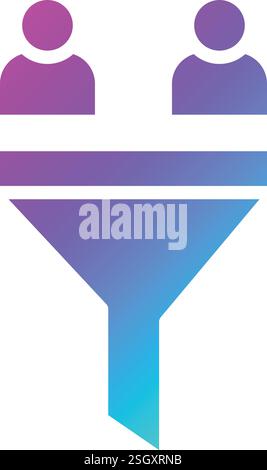 Sales Funnel Vector Icon Design Illustration Stock Vector