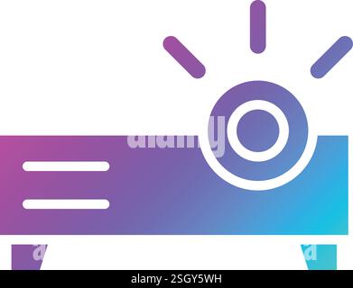 Projector Vector Icon Design Illustration Stock Vector
