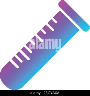 Test Tube Vector Icon Design Illustration Stock Vector