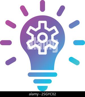 Solution Vector Icon Design Illustration Stock Vector