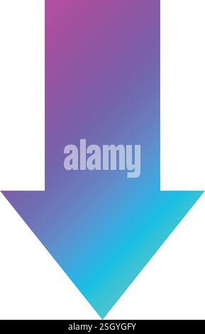 Down arrow Vector Icon Design Illustration Stock Vector