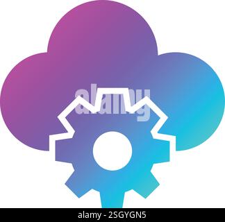 Cloud Computing Vector Icon Design Illustration Stock Vector