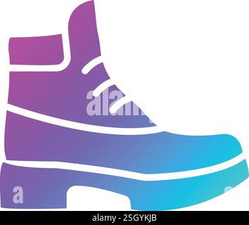 Boots Vector Icon Design Illustration Stock Vector