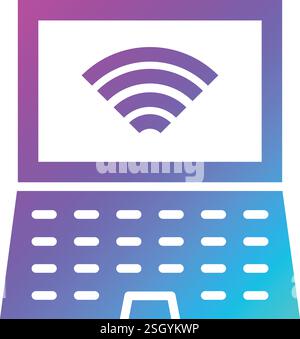 Laptop Vector Icon Design Illustration Stock Vector