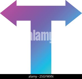 Split Vector Icon Design Illustration Stock Vector
