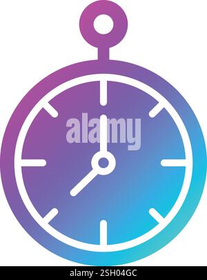 Clock Vector Icon Design Illustration Stock Vector