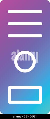 Computer case Vector Icon Design Illustration Stock Vector