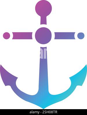 Anchor Vector Icon Design Illustration Stock Vector