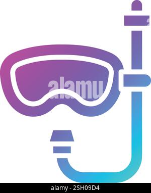 Scuba diving Vector Icon Design Illustration Stock Vector