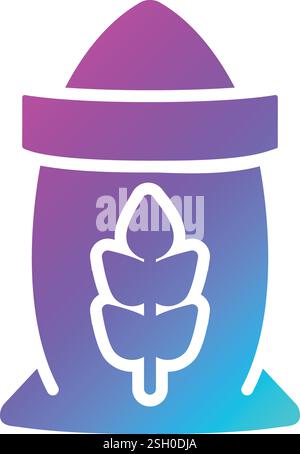 Flour Vector Icon Design Illustration Stock Vector