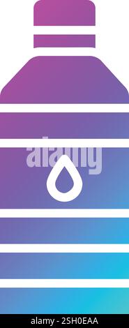 Water bottle Vector Icon Design Illustration Stock Vector