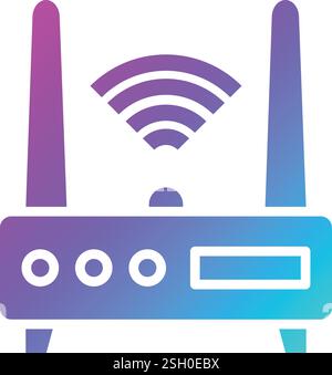 Router Vector Icon Design Illustration Stock Vector