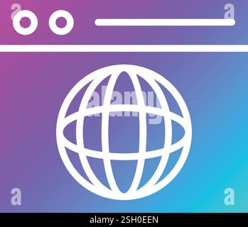 Browser Vector Icon Design Illustration Stock Vector