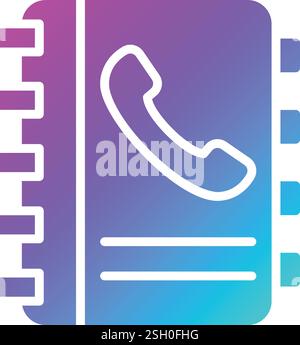 Contacts book Vector Icon Design Illustration Stock Vector