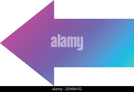 Left arrow Vector Icon Design Illustration Stock Vector