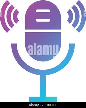 Microphone Vector Icon Design Illustration Stock Vector