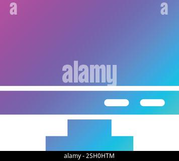 Monitor Vector Icon Design Illustration Stock Vector