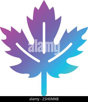 Maple leaf Vector Icon Design Illustration Stock Vector