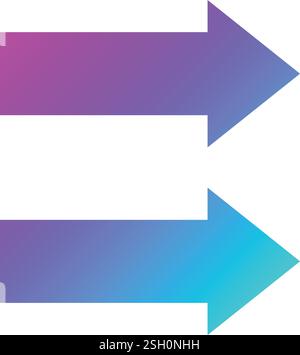 Double arrow Vector Icon Design Illustration Stock Vector
