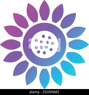 Sunflower Vector Icon Design Illustration Stock Vector