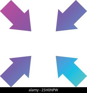 Resize Vector Icon Design Illustration Stock Vector