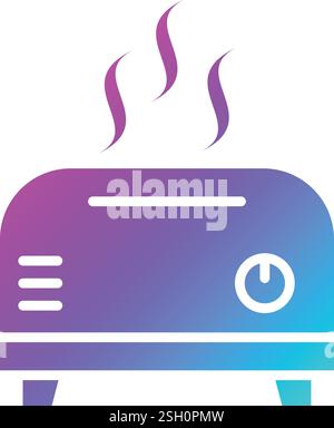 Toaster Vector Icon Design Illustration Stock Vector