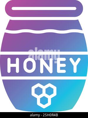 Honey Vector Icon Design Illustration Stock Vector