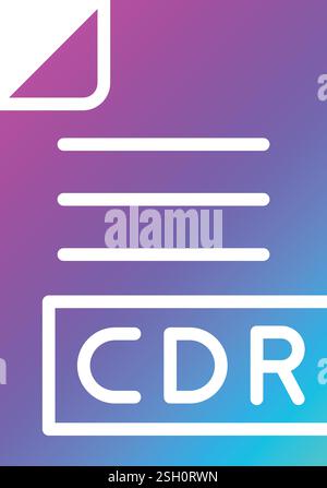 CDR Vector Icon Design Illustration Stock Vector