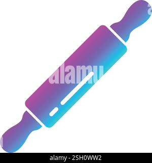 Rolling pin Vector Icon Design Illustration Stock Vector