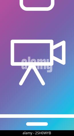 Video Vector Icon Design Illustration Stock Vector