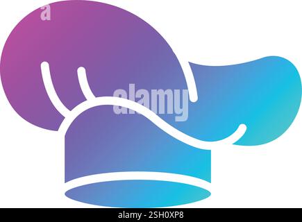 Chef Hat Vector Icon Design Illustration Stock Vector