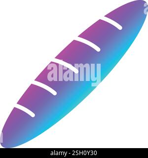 Baguette Vector Icon Design Illustration Stock Vector