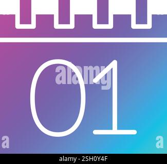Calendar Vector Icon Design Illustration Stock Vector
