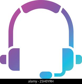 Headphone Vector Icon Design Illustration Stock Vector