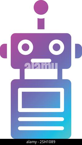 Robot Vector Icon Design Illustration Stock Vector