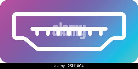 Usb Port Vector Icon Design Illustration Stock Vector