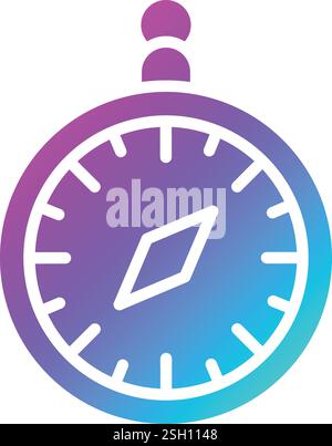 Compass Vector Icon Design Illustration Stock Vector