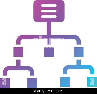 Sitemap Vector Icon Design Illustration Stock Vector