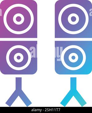 Speaker Vector Icon Design Illustration Stock Vector