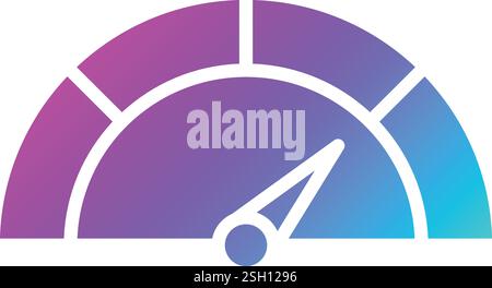 Speedometer Vector Icon Design Illustration Stock Vector