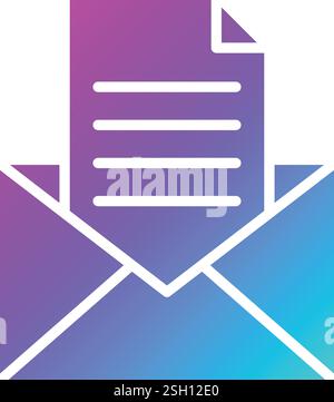 Letter Vector Icon Design Illustration Stock Vector
