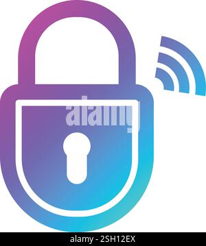 Padlock Vector Icon Design Illustration Stock Vector