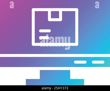Computer Vector Icon Design Illustration Stock Vector