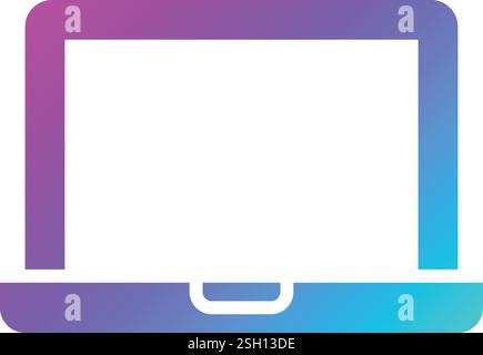 Laptop Vector Icon Design Illustration Stock Vector